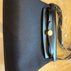 ✨新品未使用✨HERMES エールバッグ ジップ20 ミニ 黒 ゴールド金具【W刻印】の画像
