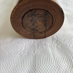 【経年劣化あり】創作こけし サイン入り 木目調 シンプル和風の画像