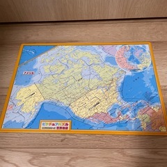 世界地図　パズルの画像