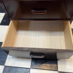【リサイクルサービス八光】幅23.7㎝　ミニタンス　3段　小物入れの画像