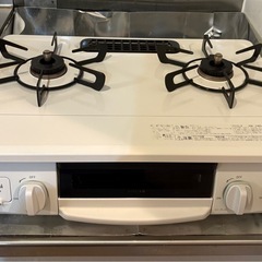 リンナイ　2口ガスコンロ　魚焼きグリルつき　HOWARO ホワロ