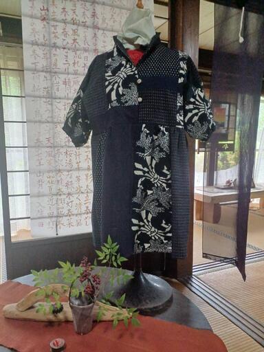 着物(かすり）リメイク　チュニック