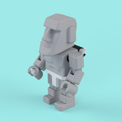 3Dプリンターでモアイロボを一緒に作ってみませんか。