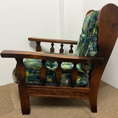 🛋️select used store LOOP... 🛋️morishige モリシゲ アンティーク チェア ソファ 1人掛け 花柄の画像