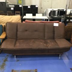 ★リユースのサカイ横浜南店★YM1138  ソファベッド ブラウ...