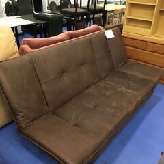 ★リユースのサカイ横浜南店★YM1138  ソファベッド ブラウン W190×D115×H86 クリーニング済みの画像