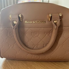 Maison de FLEUR ピンクベージュ ミニハンドバッグ