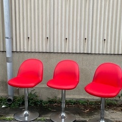 【3脚セット】昭和レトロ　1970'sヴィンテージ　バーチェア 