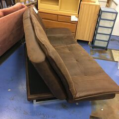 ★リユースのサカイ横浜南店★YM1138  ソファベッド ブラウン W190×D115×H86 クリーニング済みの画像