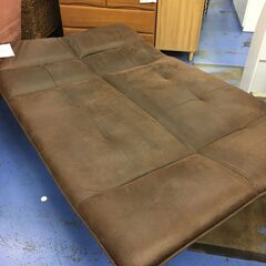 ★リユースのサカイ横浜南店★YM1138  ソファベッド ブラウン W190×D115×H86 クリーニング済みの画像