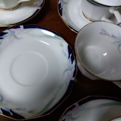HOYA CHINA★カップ&ソーサー5個★White Shadowの画像