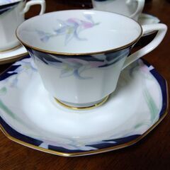 HOYA CHINA★カップ&ソーサー5個★White Shadowの画像