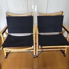 FIELDOOR(フィールドア) クラシックチェア2脚セット(ブ...