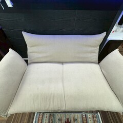 🛋【2人掛け ホワイトソファ】ナチュラルカラーでお部屋に馴染む！