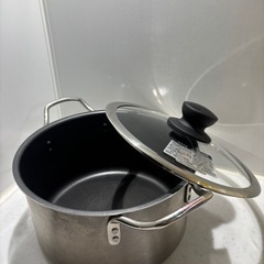 ※値下げしました【セット】蓋付き大鍋、片手鍋、ボウル2個