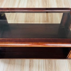 テーブル カリモク ガラステーブルの画像