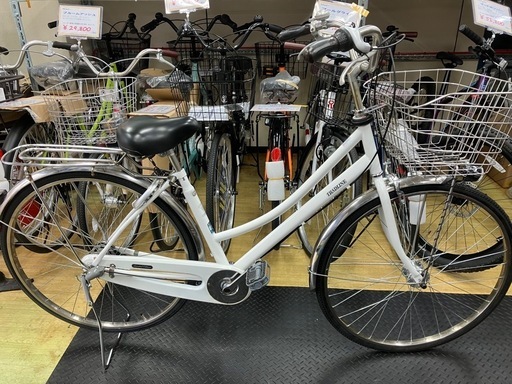 リユース品　軽快車　27インチ　オートライト　内装3段変速