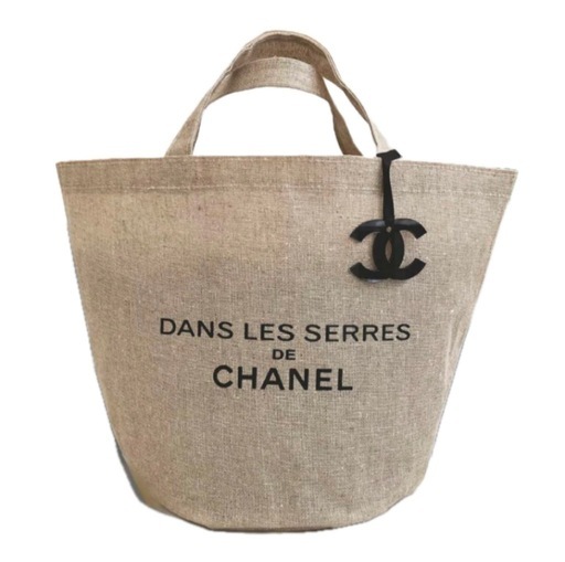 麻編防水加工CHANEL ノベルティトートバックチャーム付新品未