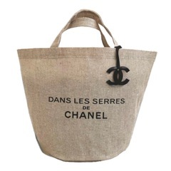 麻編防水加工CHANEL ノベルティトートバックチャーム付新品未