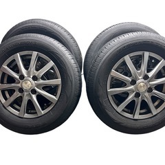 夏タイヤ145/80R13アルミホイール付4本セット (わらばー) 大通の