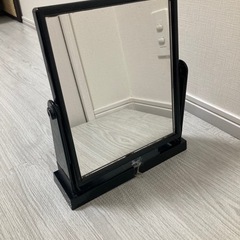 鏡 卓上ミラー 化粧 回転式 メイクアップ テーブルミラー スタ...
