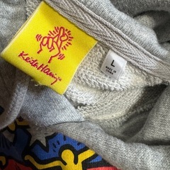 可愛いパーカーKeith HaringキースヘリングサイズLの画像