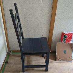 あげます❗青色の木製の椅子の画像