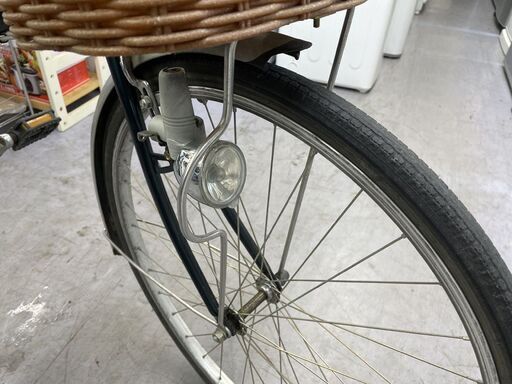 26インチ ３段変速 自転車 ママチャリ カゴ ライト スタンド付き 札幌市手稲区