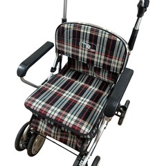 	【超美品】「折りたたみシルバーカー 座れるタイプ 手押し車／ブ...