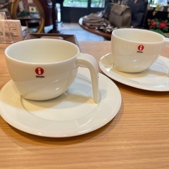 A7100【イッタラ】エゴ カップ ソーサー 2客