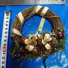 クリスマスリースの画像