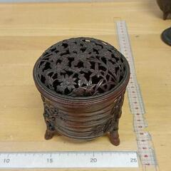 0615-054 香炉，香立（松竹梅）高岡銅器