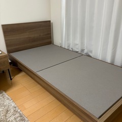 日本ベッド　シングル　ベッドフレーム　カラーノ