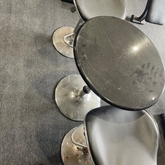 円形バーテーブ3点セット