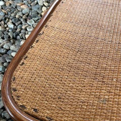 籐　座椅子　中古　折りたたみ　椅子　の画像