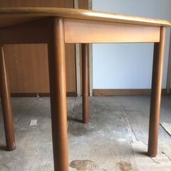 ◆お取引き中◆ウッドチェア 3脚 + ダイニングテーブル◆天然木です！の画像