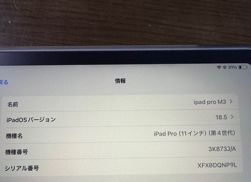 iPad Pro (第4世代) 11インチ シルバー  