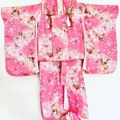 値下げ　新品.未使用❤️七五三着物.長襦袢セット　しつけ糸付き 値下げ 新品.未使用❤️七五三着物.長襦袢セット しつけ糸付き