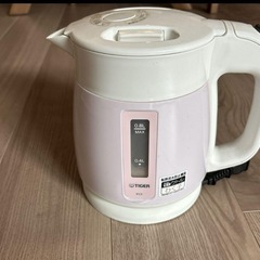TIGER 電気ケトル 0.8L ピンク