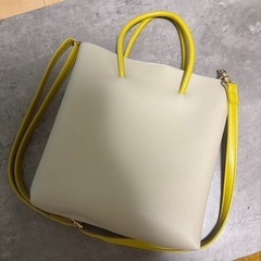 バイカラー　バッグ　2way