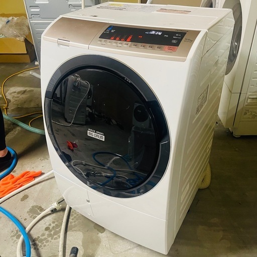 超激安❕2019年製HITACHIドラム式洗濯乾燥機　BD-SV110C 【引き取り限定】