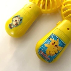ポケモン　ピカチュウ　ハンディファン　２セットの画像