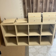 イケアの棚（オプション付）の画像