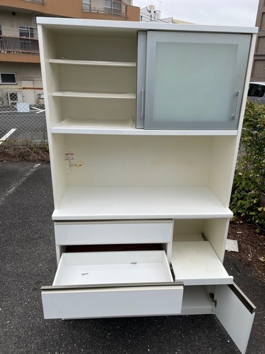 家具ならトレファク吉川店！！ ニトリ レンジボード 2枚扉
