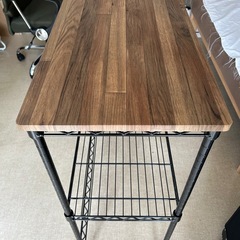 【美品】アイリスオーヤマ　キッチンラック　メタルラック　ブラウンの画像