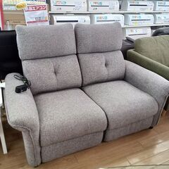 ★ジモティ割あり★ ニトリ 2人掛け電動ソファ グレージュ H94×D90×W150 クリーニング済み TK5606の画像