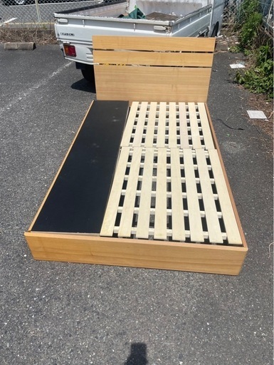 北九州市内配送無料 収納有り セミダブルベッドセット　マットレス付き