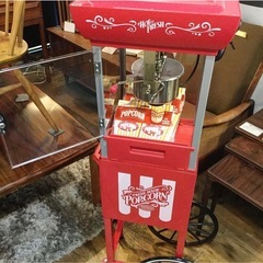 【引取限定】アメリカ製 ノスタルジア 大型ポップコーンマシーン★レトロかわいい本格派！の画像