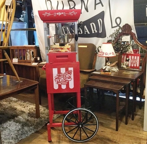 【引取限定】アメリカ製 ノスタルジア 大型ポップコーンマシーン★レトロかわいい本格派！