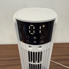 加湿式タワーファン　扇風機の画像